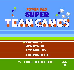 Super Team Games Title Screen